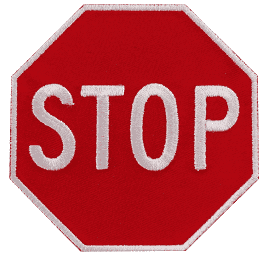 STOP sign patch